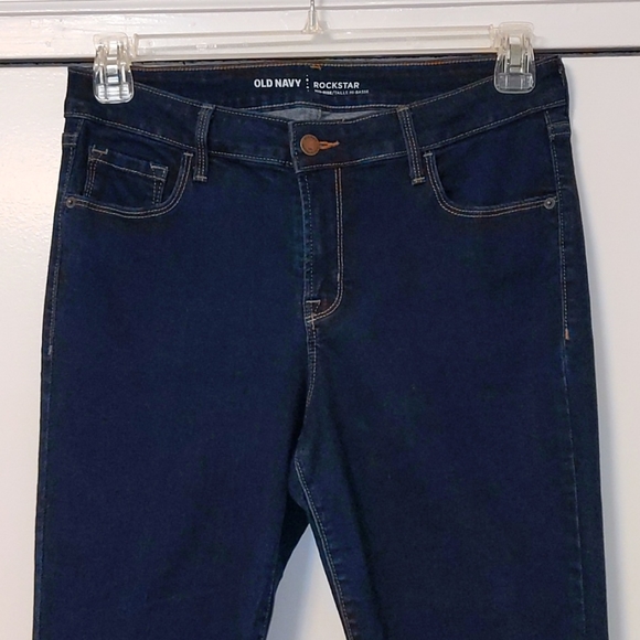 Old Navy Dark Wash Rockstar Skinny Jeans - Picture 2 of 6